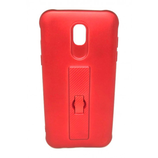 Silicone Case Motomo With Finger Ring For Samsung Galaxy J7 2017 J730 Red